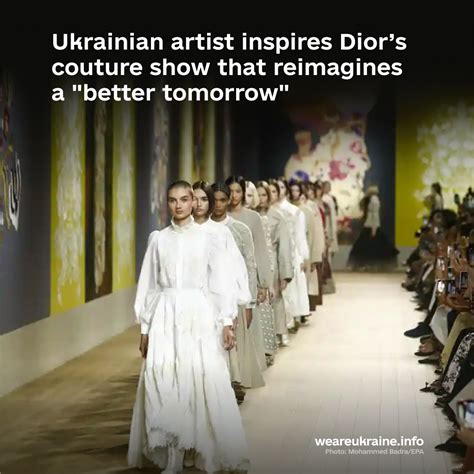 dior ukraine collection|Paris Couture Week: Dior Puts the Spotlight on Ukraine.